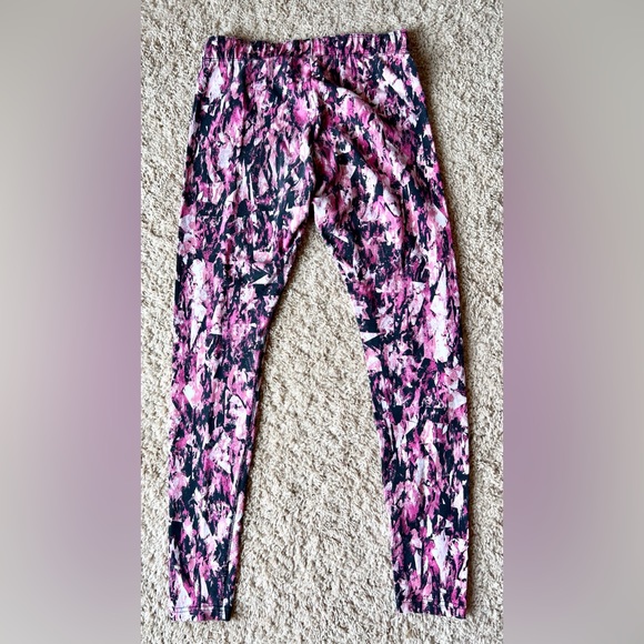 Nike Leg-A-See Mishmash Pink and Black Leggings Sz Small - Picture 3 of 7